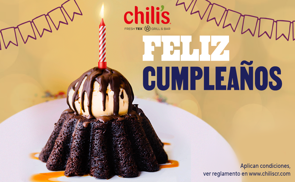 Giftcard Feliz Cumpleaños - Chili's Costa Rica